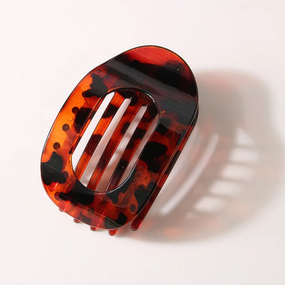 4pc Fashion Oval Flat Hair Clips 