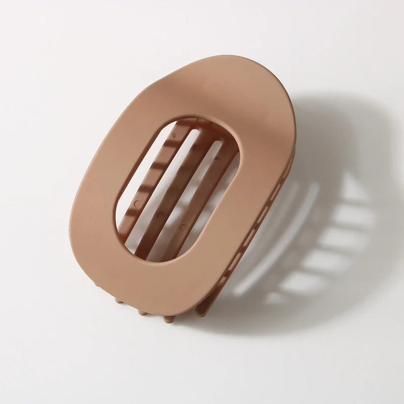 4pc Fashion Oval Flat Hair Clips 