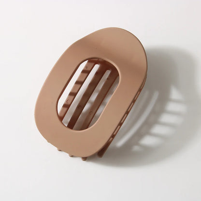 4pc Fashion Oval Flat Hair Clips 