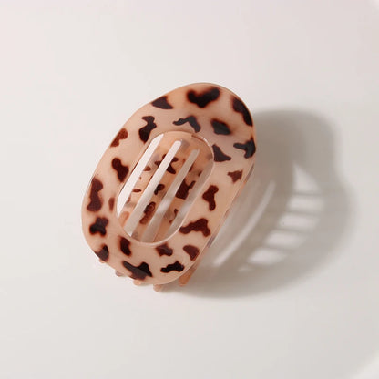 4pc Fashion Oval Flat Hair Clips 
