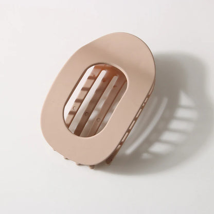 4pc Fashion Oval Flat Hair Clips 